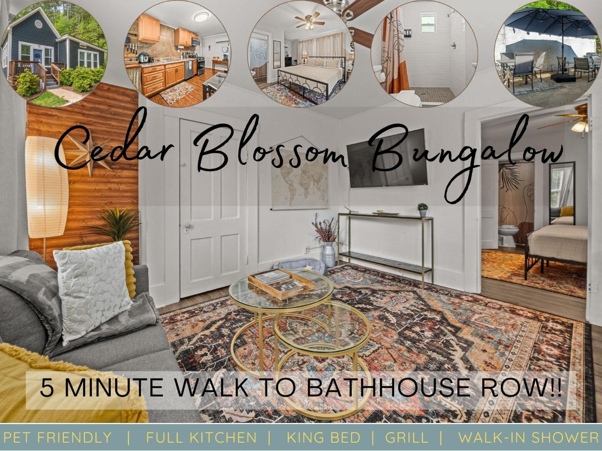 Cedar Blossom Bungalow Is A Cozy Getaway With A 5 Minute Walk To Downtown! Hot Springs Exterior foto